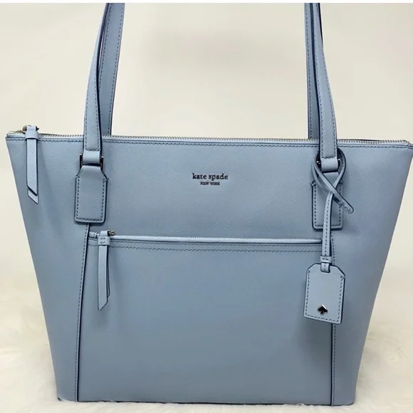 Kate Spade Blue Tote Bag Stylish and Spacious - Picture 2 of 9
